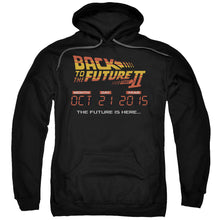 Load image into Gallery viewer, Back To The Future II Future Is Here Mens Hoodie Black