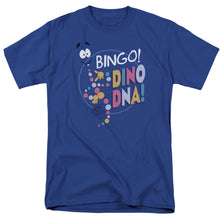 Load image into Gallery viewer, Jurassic Park Bingo Dino Dna Mens T Shirt Royal Blue