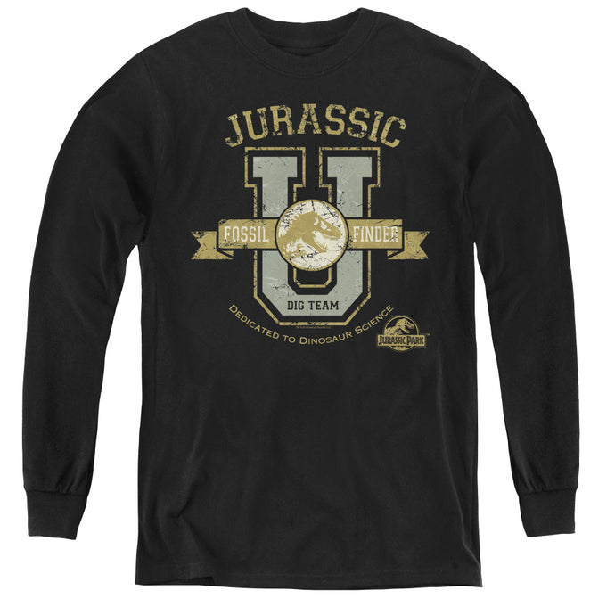 Jurassic Park Jurassic U Long Sleeve Kids Youth T Shirt Black