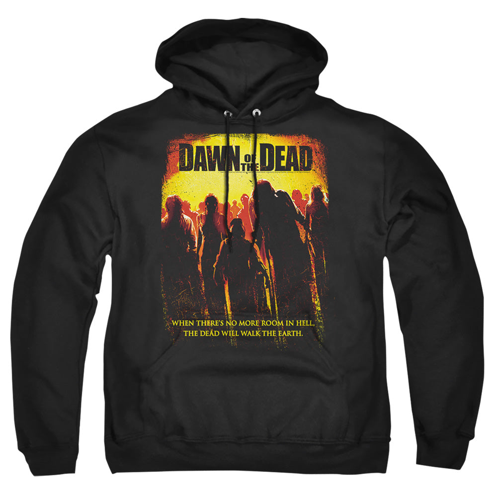 Dawn Of The Dead Title Mens Hoodie Black Officially Licensed