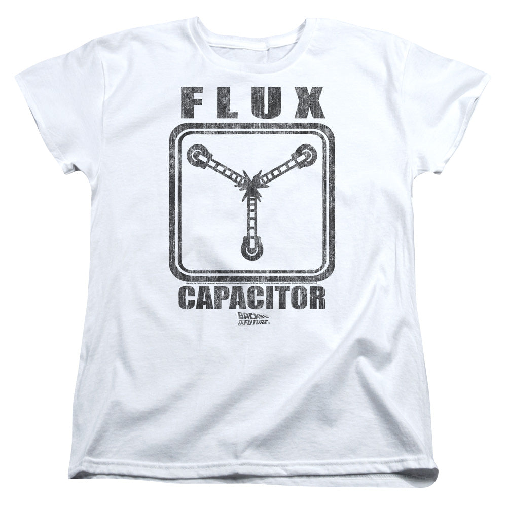 Back To The Future Flux Capacitor Womens T Shirt White