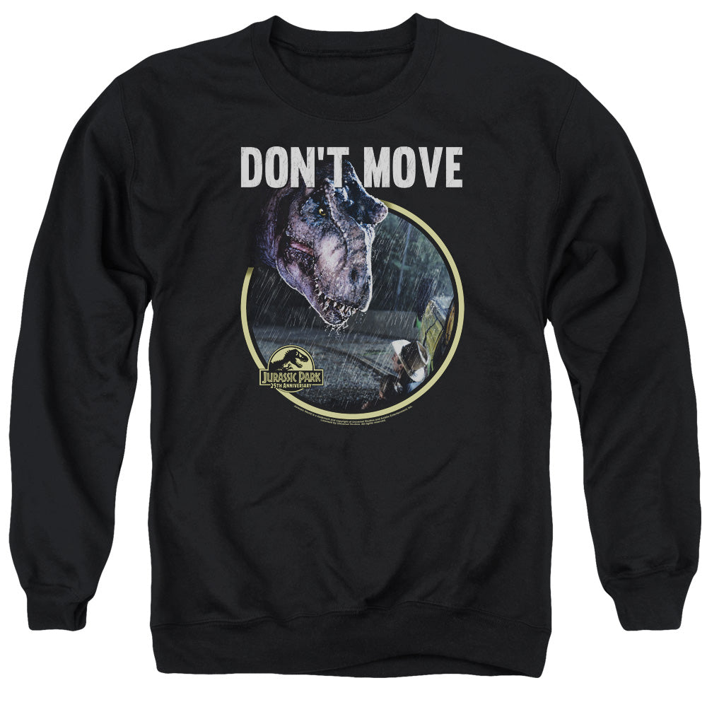 Jurassic Park Dont Move Mens Crewneck Sweatshirt Black