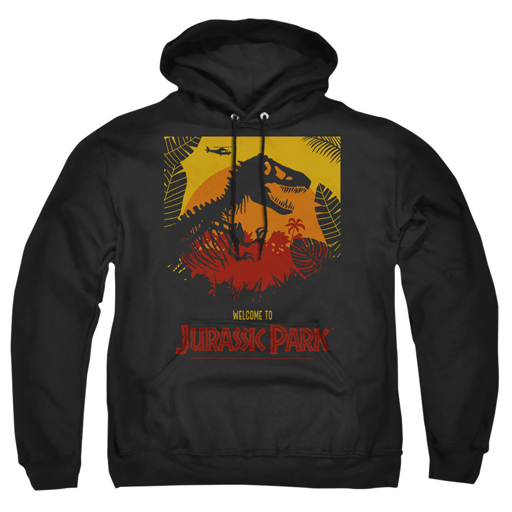 Jurassic Park Welcome To Jp Mens Hoodie Black