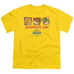 The Land Before Time Prehistoric Pals Kids Youth T Shirt Yellow