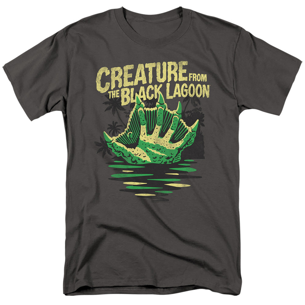 Universal Monsters Creature Breacher Mens T Shirt Charcoal Officially Licensed