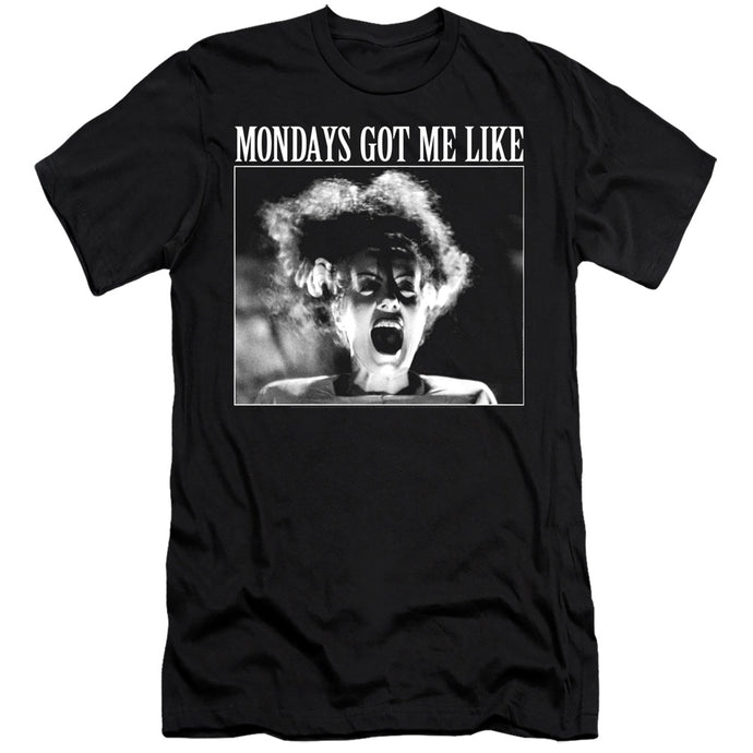 Universal Monsters Monday Monster Premium Bella Canvas Slim Fit Mens T Shirt Black