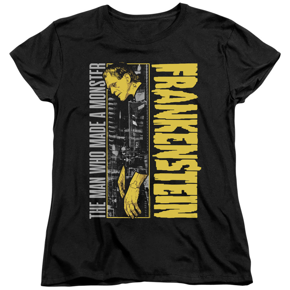 Universal Monsters The Man Who Made A Womens T Shirt Black