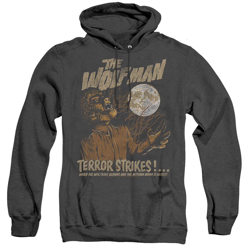 Universal Monsters Terror Strikes Heather Mens Hoodie Black