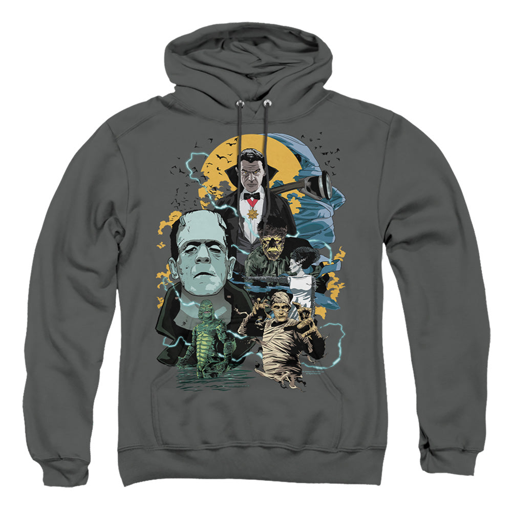 Universal Monsters Monster Mash Mens Hoodie Charcoal Officially Licensed