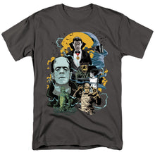 Load image into Gallery viewer, Universal Monsters Monster Mash Mens T Shirt Charcoal