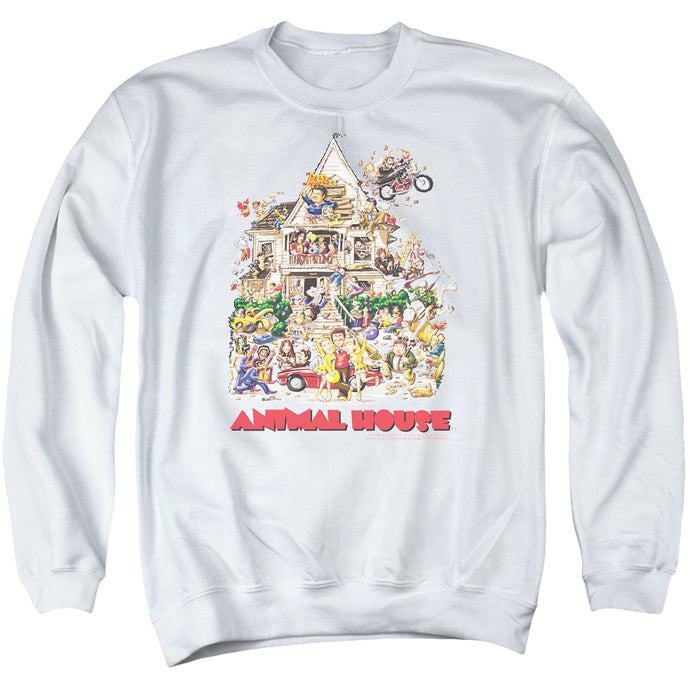 Animal House Poster Art Mens Crewneck Sweatshirt White