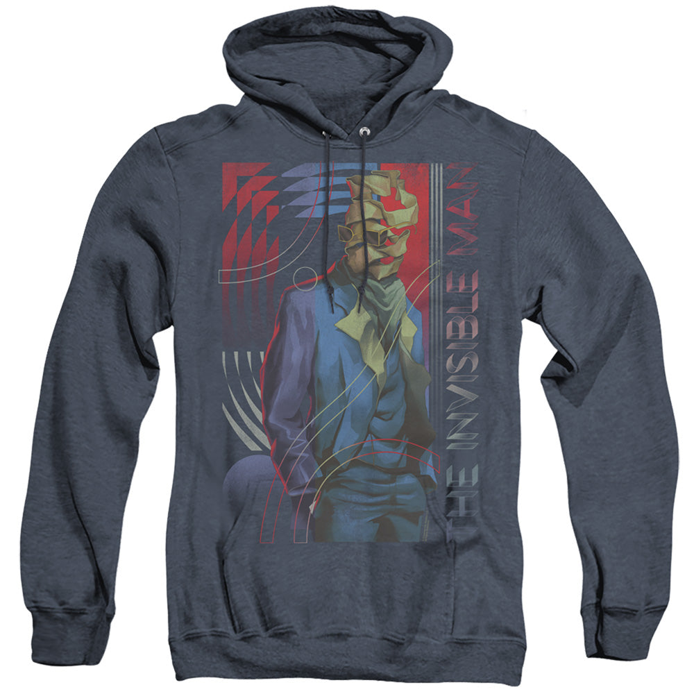 Universal Monsters Unravelling Heather Mens Hoodie Navy Blue
