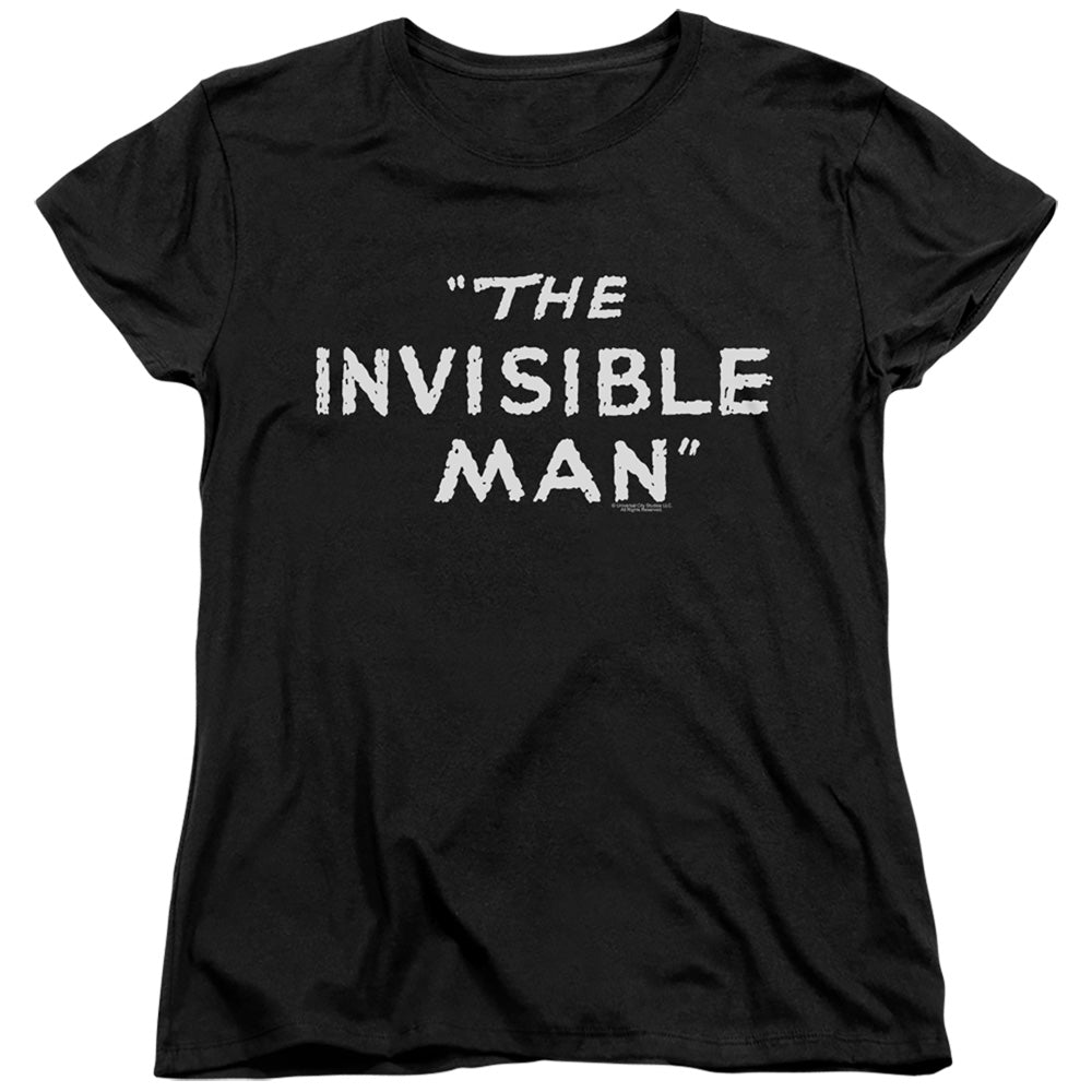 Universal Monsters Title Card Womens T Shirt Black
