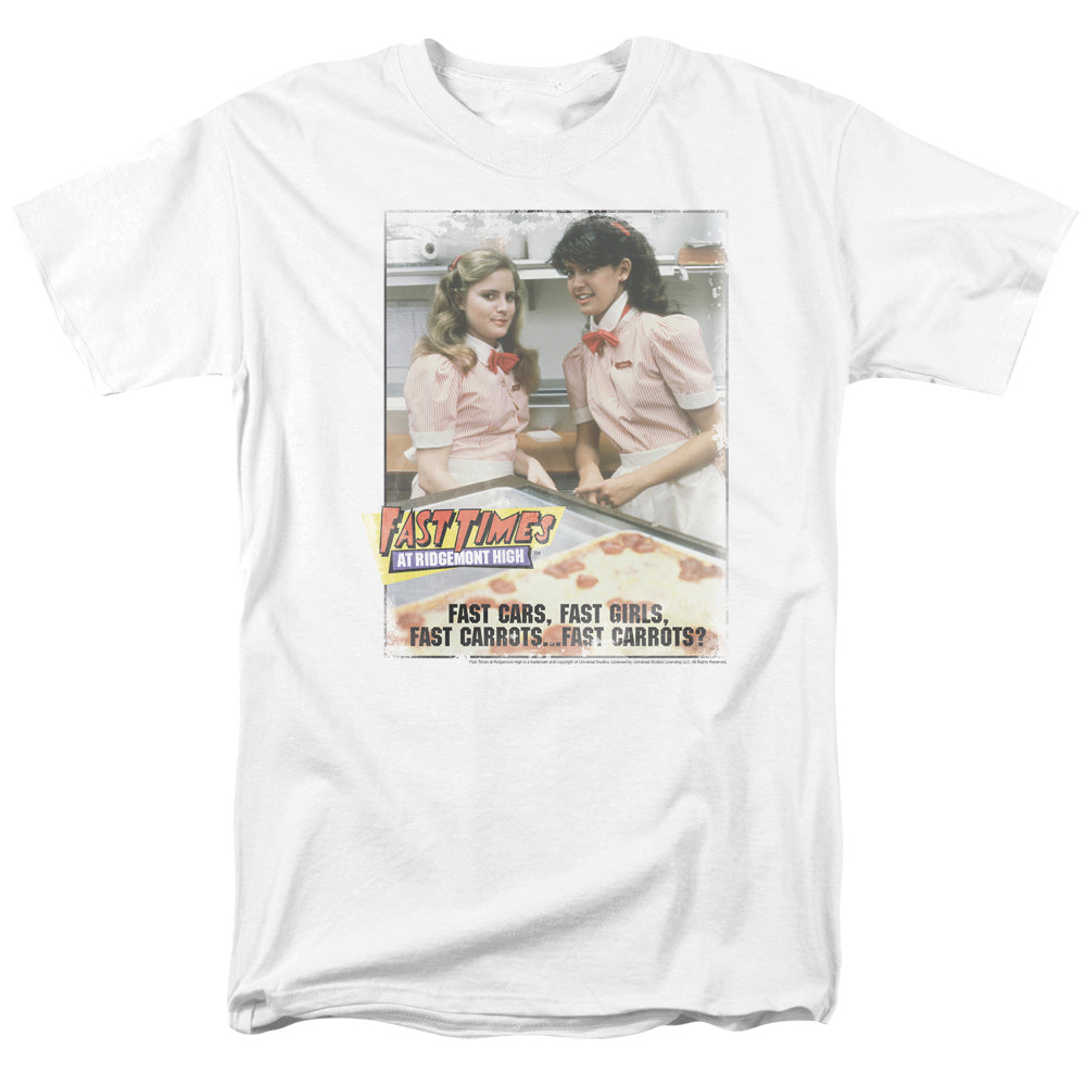 Fast Times Ridgemont High Fast Carrots Mens T Shirt White White Officially Licensed