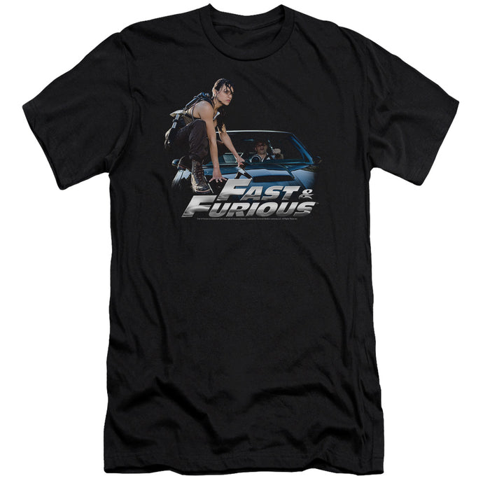 Fast And The Furious Car Ride Premium Bella Canvas Slim Fit Mens T Shirt Black