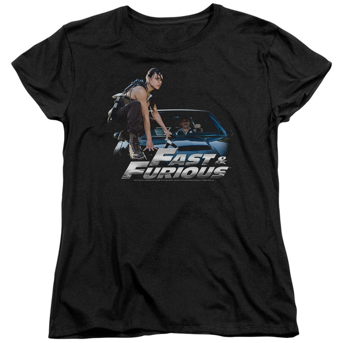 Fast And The Furious Car Ride Womens T Shirt Black