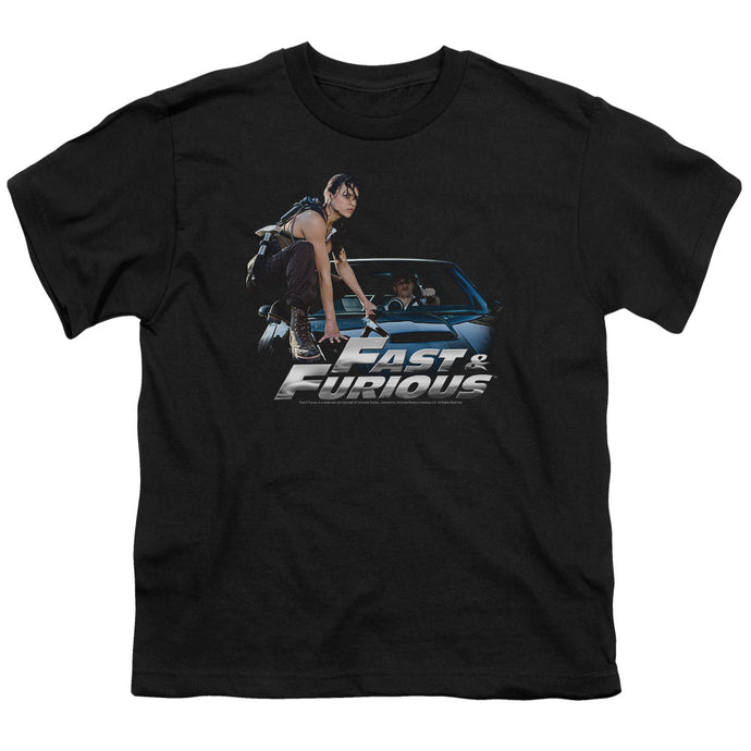 Fast And The Furious Car Ride Kids Youth T Shirt Black