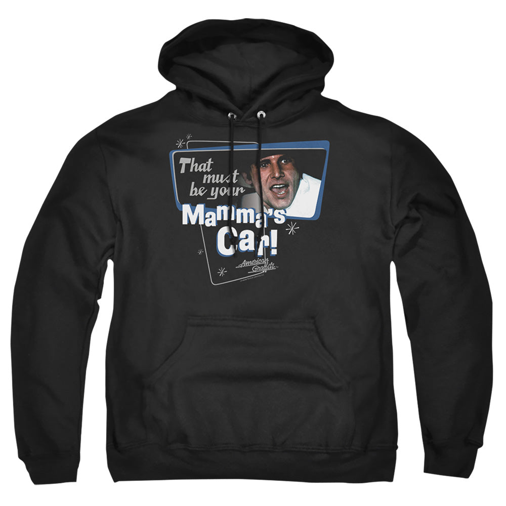 American Grafitti Mammas Car Mens Hoodie Black Officially Licensed
