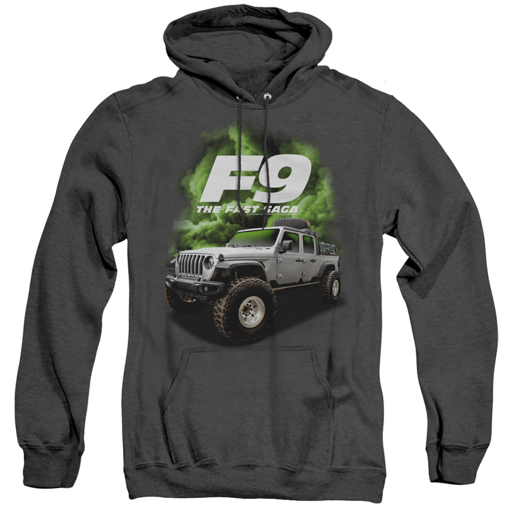 Fast And The Furious 9 Truck Mens Heather Hoodie Black Officially Licensed