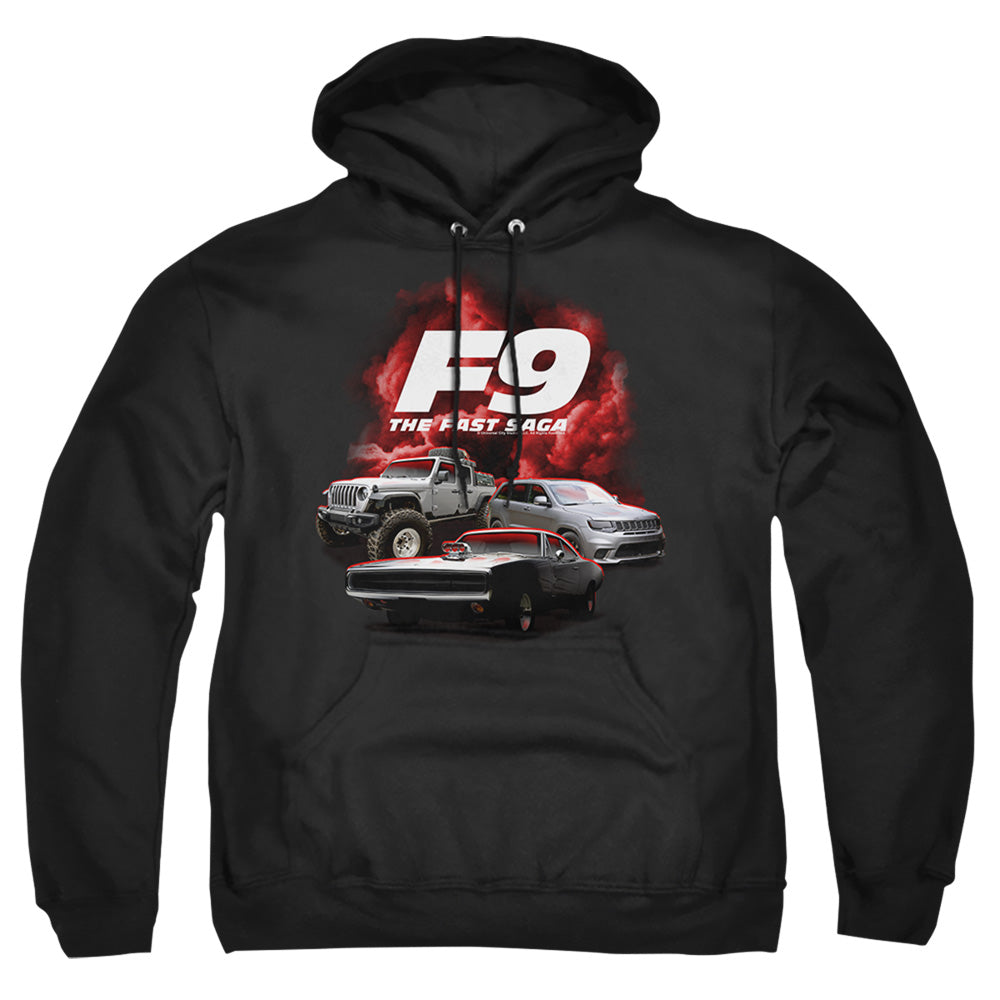 Fast And The Furious 9 Car Group Mens Hoodie Black Officially Licensed