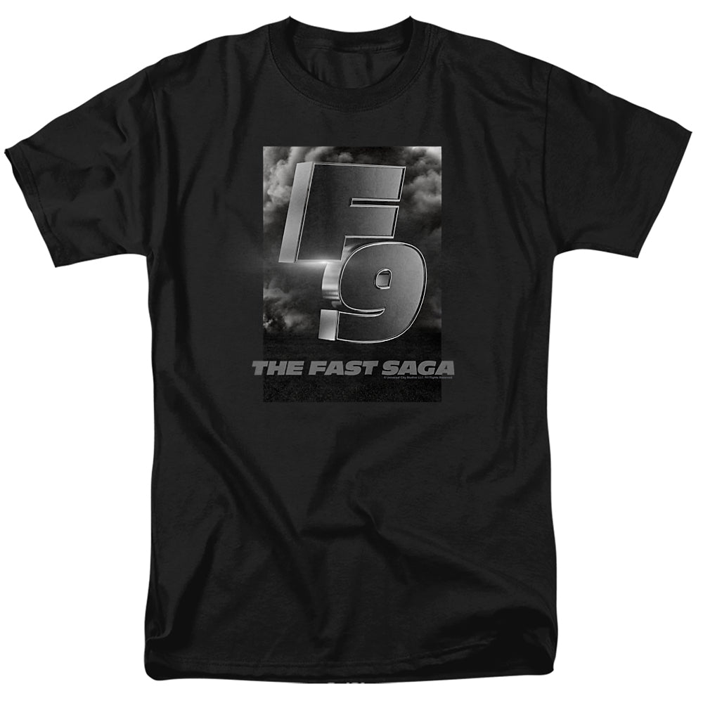 Fast And The Furious 9 F9 Smoke Logo Mens T Shirt Black Officially Licensed