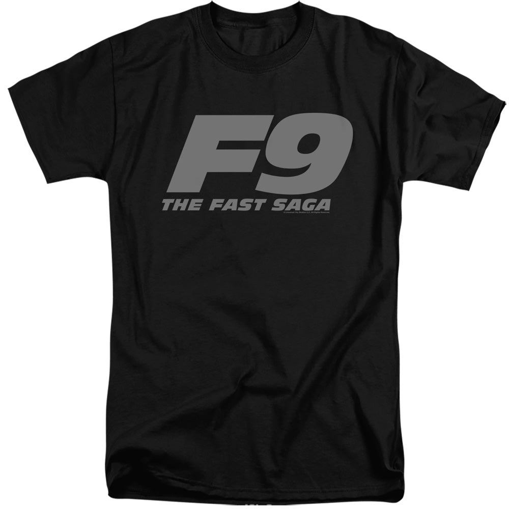Fast And The Furious 9 F9 Logo Mens Tall T Shirt Black Officially Licensed