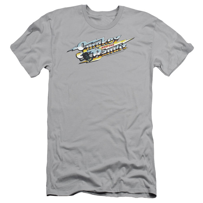 Smokey And The Bandit Logo Slim Fit Mens T Shirt Silver