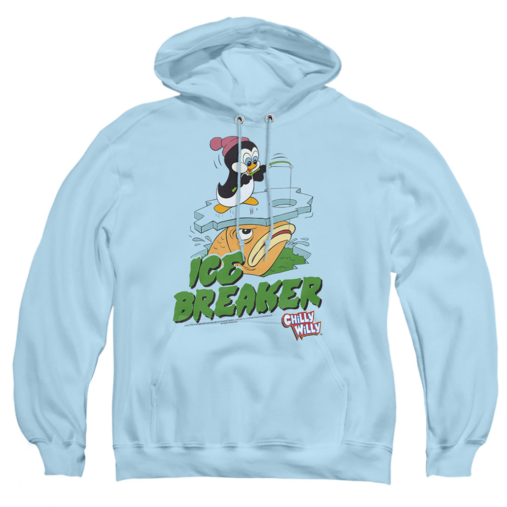 Chilly Willy Ice Breaker Mens Hoodie Light Blue Light Blue Officially Licensed