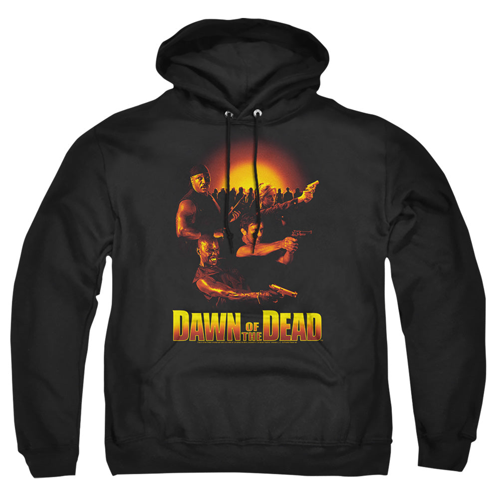 Dawn Of The Dead Dawn Collage Mens Hoodie Black Officially Licensed