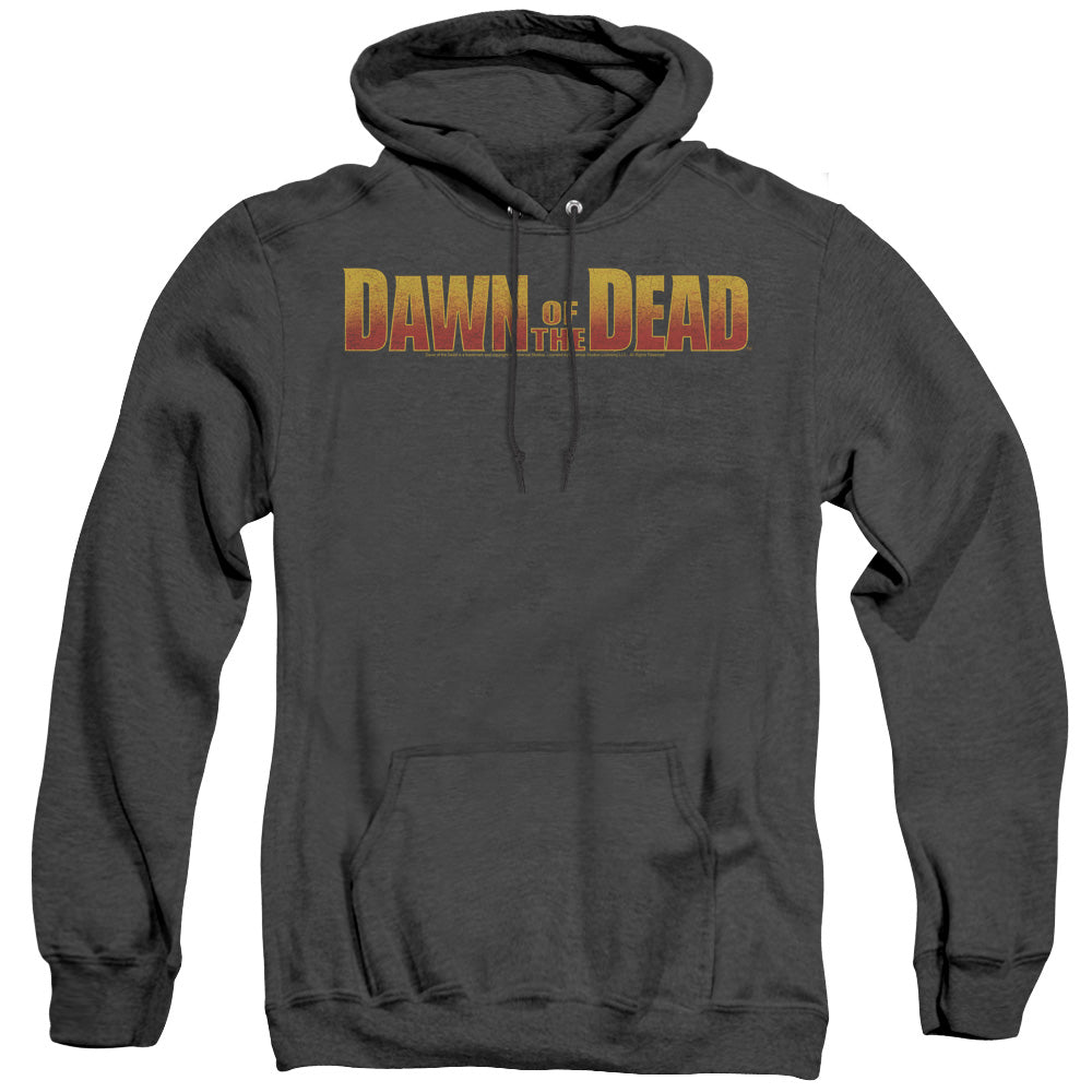 Dawn Of The Dead Dawn Logo Mens Heather Hoodie Black Black Officially Licensed
