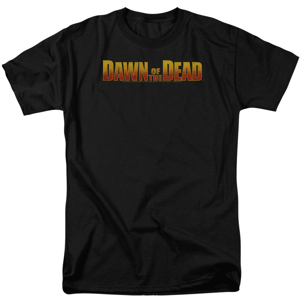 Dawn Of The Dead Dawn Logo Mens T Shirt Black Black Officially Licensed