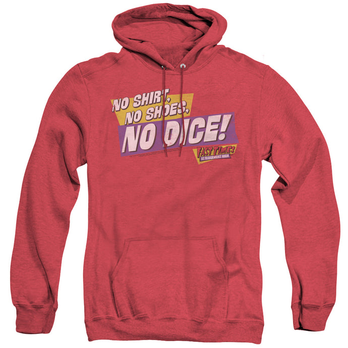 Fast Times at Ridgemont High No Dice Heather Mens Hoodie Red