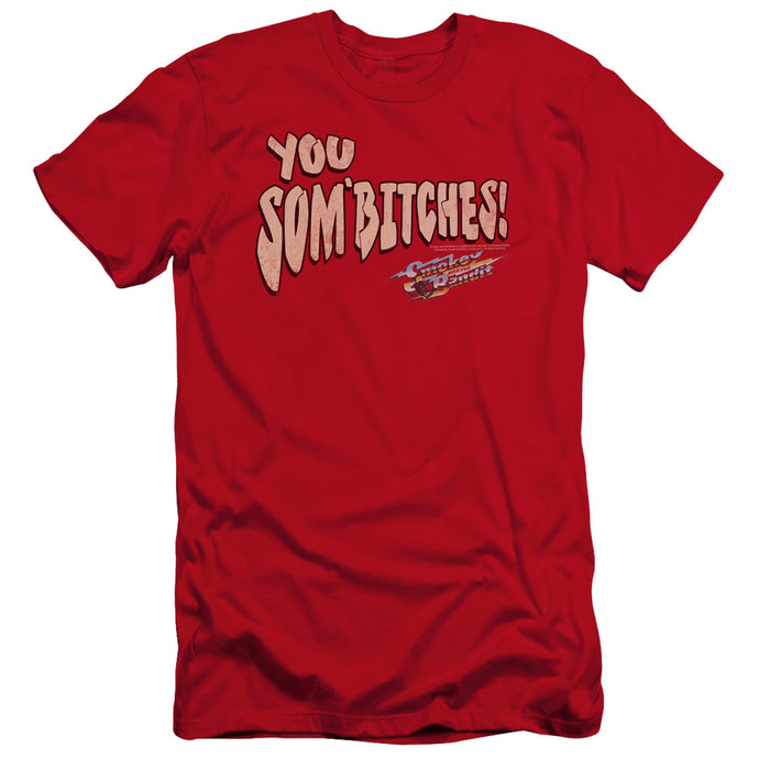 Smokey And The Bandit Sombitch Premium Bella Canvas Slim Fit Mens T Shirt Red