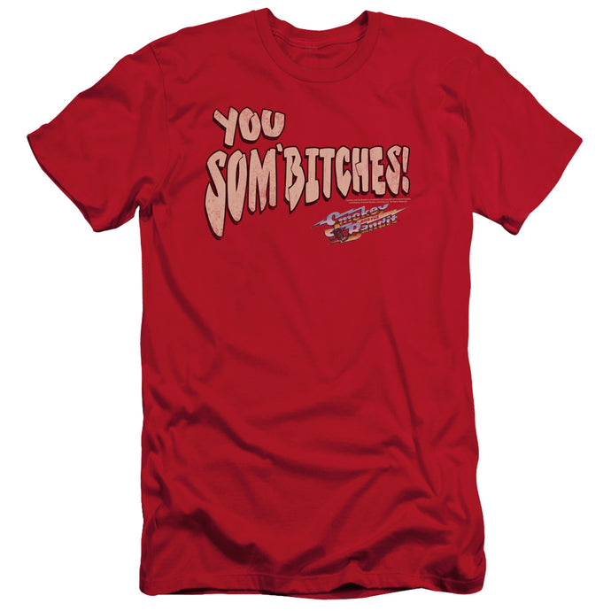 Smokey And The Bandit Sombitch Slim Fit Mens T Shirt Red