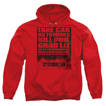 Load image into Gallery viewer, Shaun Of The Dead List Mens Hoodie Red