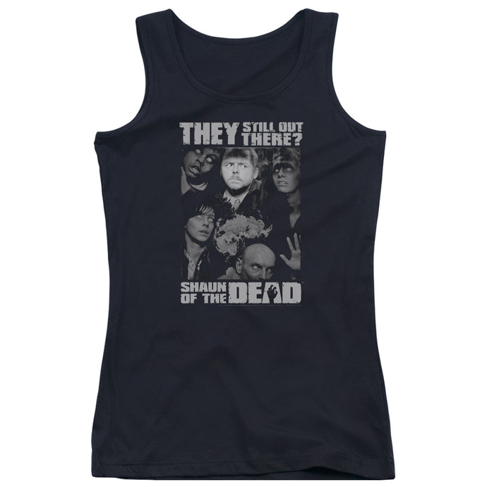 Shaun Of The Dead Still Out There Womens Tank Top Shirt Black