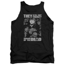 Load image into Gallery viewer, Shaun Of The Dead Still Out There Mens Tank Top Shirt Black