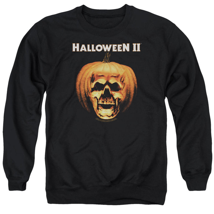 Halloween II Pumpkin Shell Mens Crewneck Sweatshirt Black