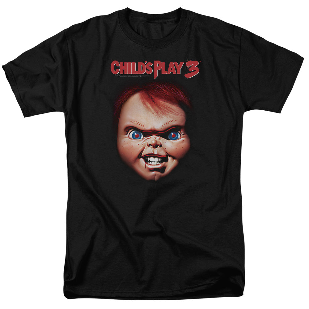 Childs Play 3 Chucky Mens T Shirt Black Black Officially Licensed
