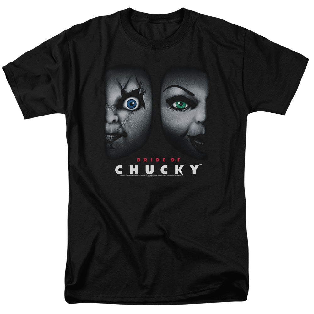 Bride Of Chucky Happy Couple Mens T Shirt Black Black Officially Licensed