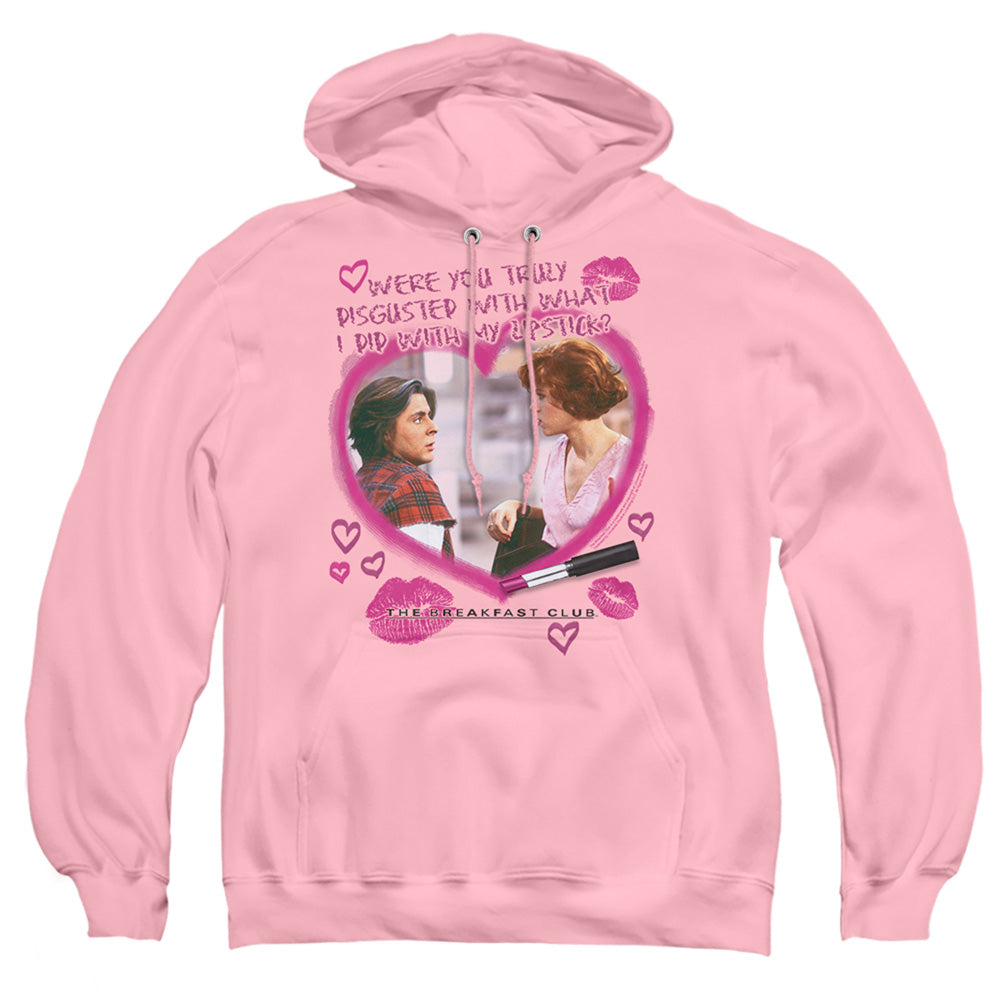 Breakfast Club Lipstick Mens Hoodie Pink Officially Licensed