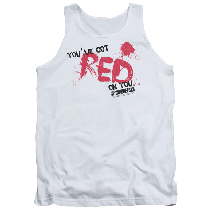 Shaun Of The Dead Red On You Mens Tank Top Shirt White
