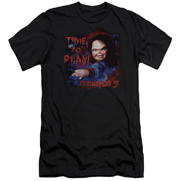 Childs Play 3 Time To Play Slim Fit Mens T Shirt Black