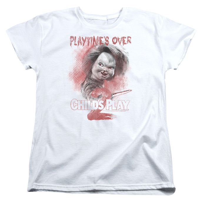 Childs Play 2 Playtimes Over Womens T Shirt White