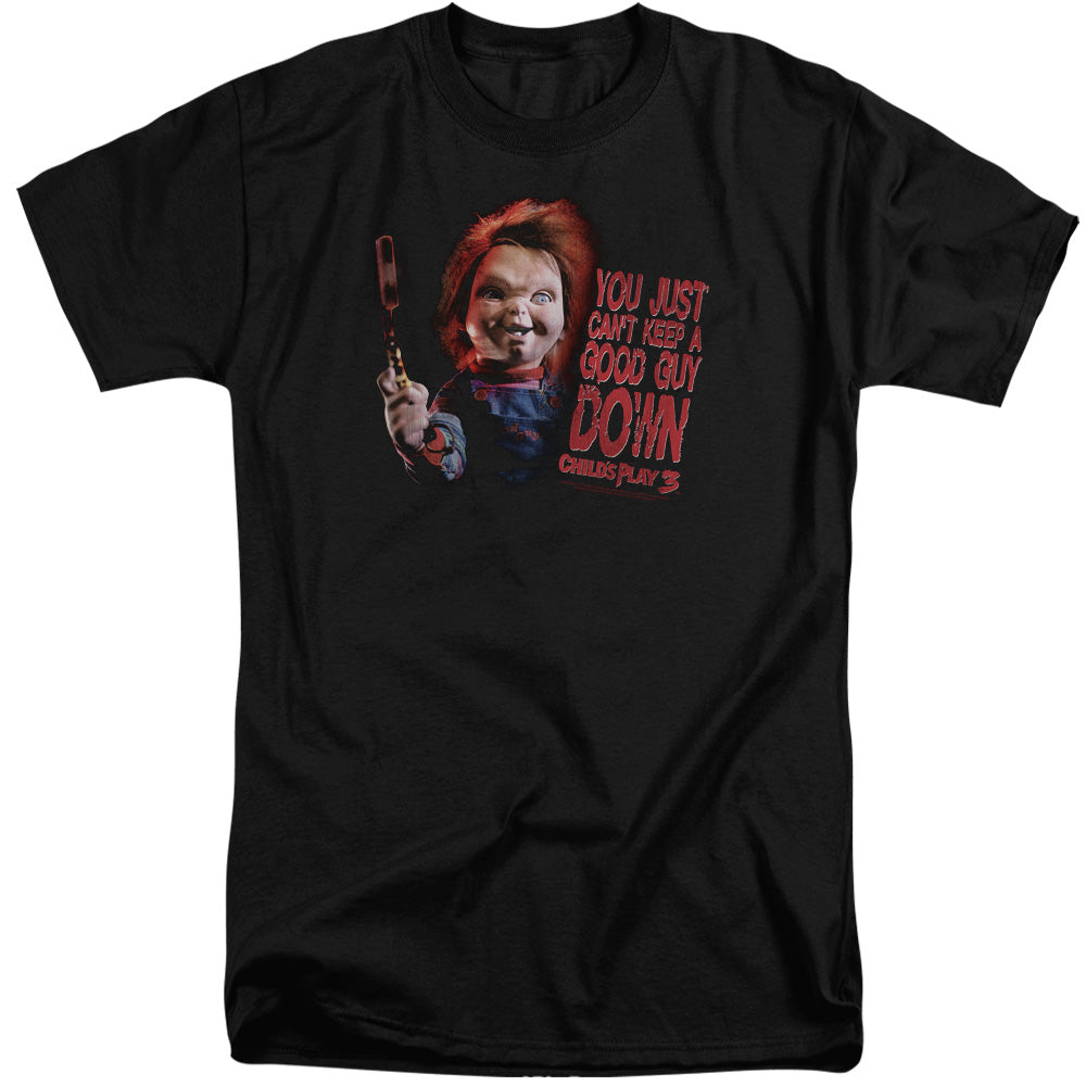 Childs Play 3 Good Guy Mens Tall T Shirt Black Black Officially Licensed