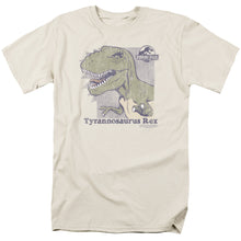 Load image into Gallery viewer, Jurassic Park Retro Rex Mens T Shirt Cream