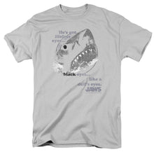 Load image into Gallery viewer, Jaws Like Dolls Eyes Mens T Shirt Silver