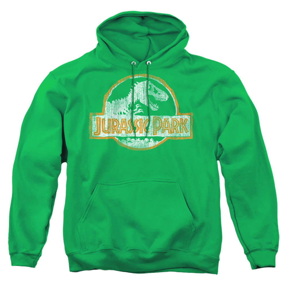 Jurassic Park Jp Orange Mens Hoodie Kelly Green