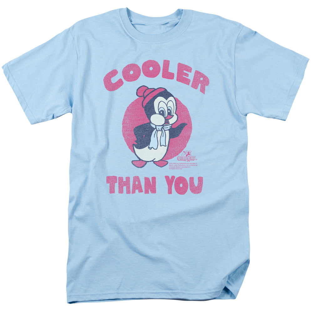 Chilly Willy Cooler Than You Mens T Shirt Light Blue Light Blue Officially Licensed