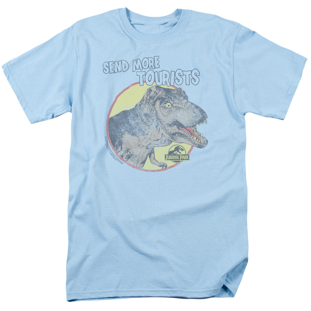 Jurassic Park More Tourists Mens T Shirt Light Blue